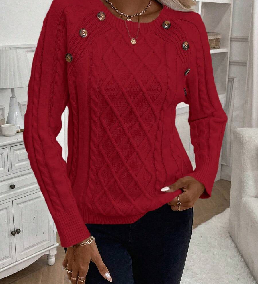 Francisca - Jersey de Punto con Botones
