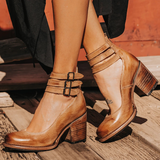 Ginevra - Zapatos de tacón alto con múltiples tiras y suela gruesa