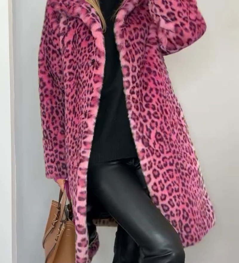 Leia - Abrigo Largo Leopardo
