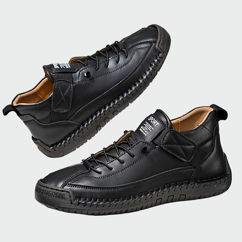 Botas ortopédicas de cuero de caña corta