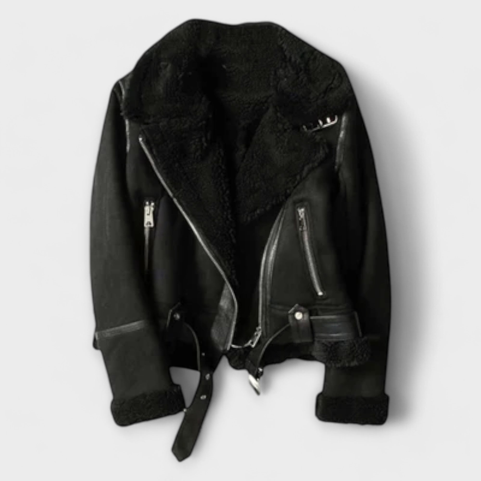 Catarina - Chaqueta Aviador de Ante