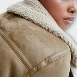 Catarina - Chaqueta Aviador de Ante