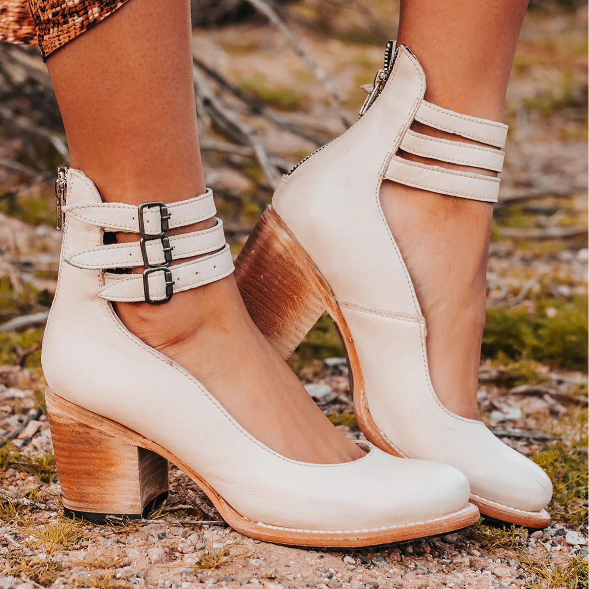 Ginevra - Zapatos de tacón alto con múltiples tiras y suela gruesa
