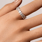 Anillo de corte ovalado