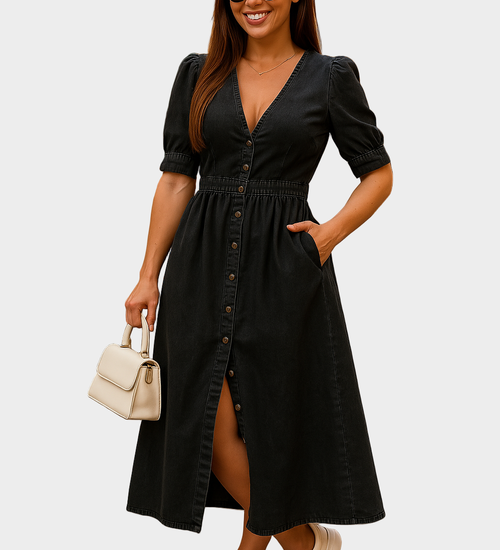 Vestido de mezclilla con botones