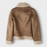 Catarina - Chaqueta Aviador de Ante