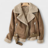 Catarina - Chaqueta Aviador de Ante