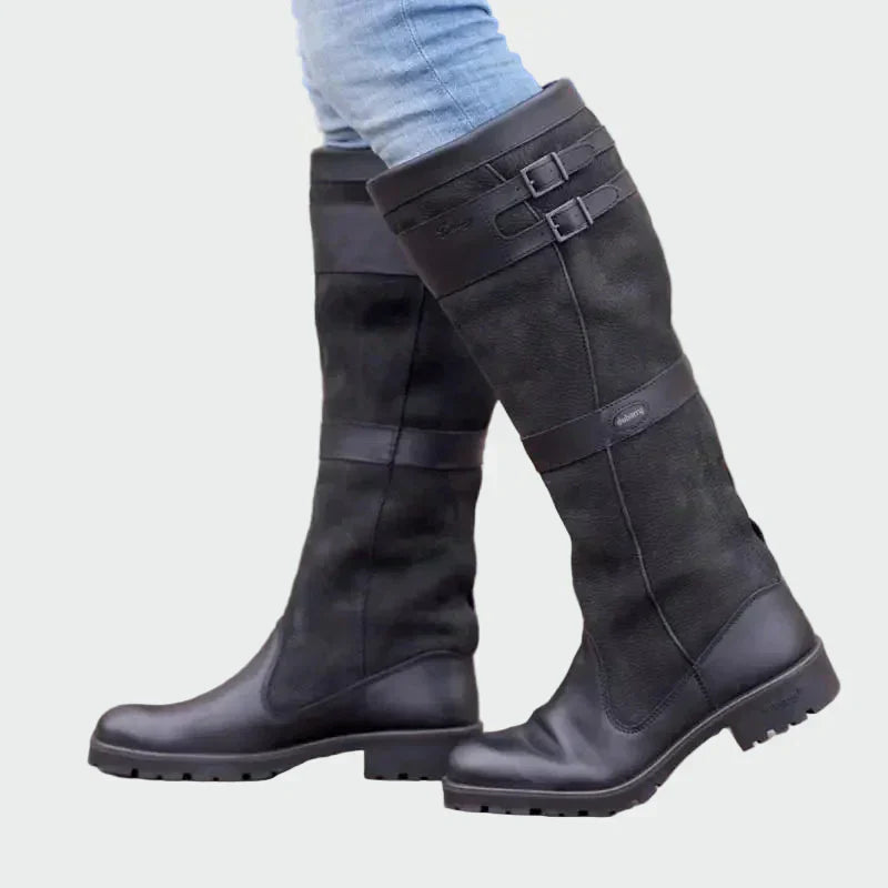 Botas de cuero retro