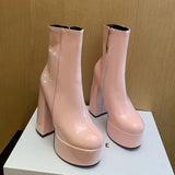 Carina - Botas con plataforma super alta con encanto y confianza
