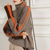 Leonor - Jersey de Cuello Alto Lujoso