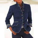 Valéria - Cardigan Elegante Cuello Alto