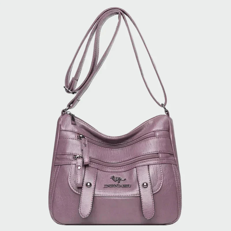 Elegante bolsa de cuero
