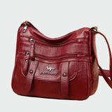 Elegante bolsa de cuero
