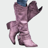 Botas de cowboy de cuero retro